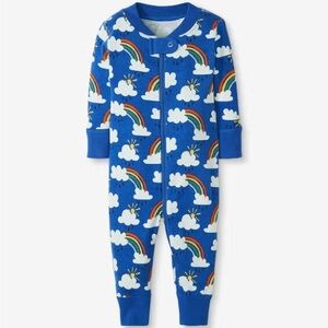 Hanna Andersson Organic Cotton Zip Footless Sleeper Rainbow size 2t